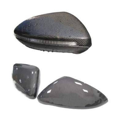 Imagem de Capa de espelho compatível para VW Golf 7 MK7 GTI R 2014-2020 Real Fibra de carbono Carro Exterior Tampa de visão traseira Reversa Shell Substituição