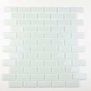 Imagem de Pastilha De Vidro Cristal 29,7x29,7cm Branco