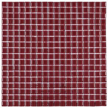 Imagem de Pastilha De Vidro Cristal 30x30cm 1,5x1,5 Vinho Real