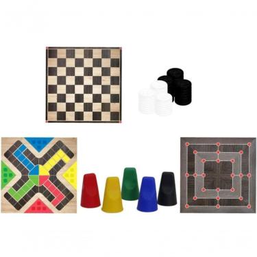 Imagem de Jogo Ludo Dama E Trilha - Pais E Filhos