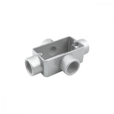 Imagem de Condulete Fixo 1 Tipo X - Sem Tampa / Rosca Bsp / Com Pintura Eletrostática A Pó
