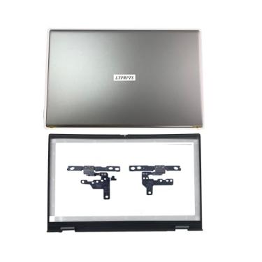 Imagem de Capa traseira LCD de substituição para laptop tampa traseira com dobradiças e moldura frontal para Dell Inspiron 15 Pro 5510 5515 5518 0CHFVW CHFVW 05WK5X Prata