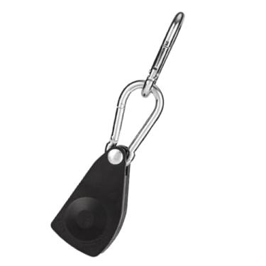 Imagem de menolana de polia de catraca, tensor de corda de liga resistente com mosquetões, gancho de corda, amarração com catraca para cobertura de barraca, Preto Grande