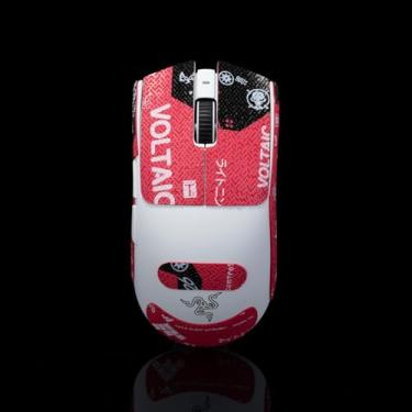 Imagem de Hokeyio Fita aderente para Razer Viper V3 Pro - antiderrapante, controle aprimorado, resistência ao suor, melhora a aderência FPS para jogos e proteção do mouse [pré-corte] BloodX
