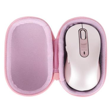 Imagem de Lebakort Estojo de armazenamento compatível com mouse de tamanho completo Signature M650 L/M550 L (capa rosa)