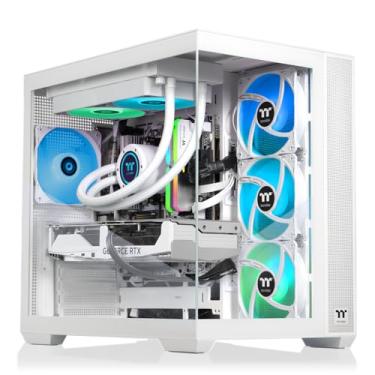 Imagem de Thermaltake LCGS View 7880S-380 Desktop para jogos (AMD Ryzen™ 7 7800X3D, memória ToughRam 32GB DDR5 5600MT/s RGB, NVIDIA® GeForce RTX™ 5080, 1TB NVMe M.2, WiFi, Windows 11) V38S-B650-580-LCS