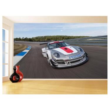 Imagem de Papel De Parede 3D Carro Porsche 911 Gt3 Pista 3,5M Car319 - Você Deco