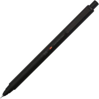 Imagem de Lapiseira MitsubishiPencil de metal 0,5 mm com caneta esferográfica Stylus original (Nocturne Black)
