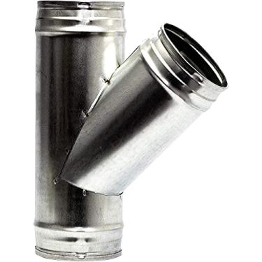 Imagem de Vent Systems Conector de duto de 15,24 cm (6") 45 graus adaptador de mangueira de 3 vias para conector de tubo redondo em forma de T - ventilador extrator - conector T de ventilação para secador de mangueira de duto - 15,22 cm (6 polegadas), ajuste de 3 vias 3 vias