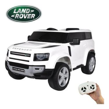 Imagem de Mini Carro Infantil Elétrico 12v Land Rover Defender Branco - Importwa