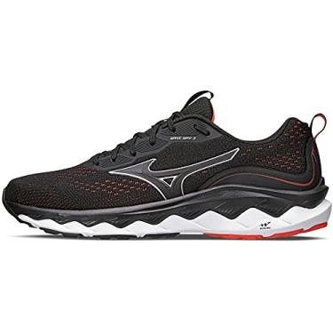 Imagem de Tênis Mizuno Masculino Wave Way 3 Preto/vermelho 101070070-172-44