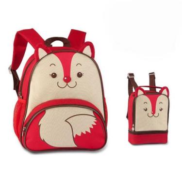 Imagem de Mochila infantil + Lancheira Térmica - Raposa -  Clio