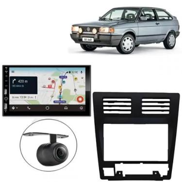 Imagem de Central Multimídia 2 Din Carplay Android Auto Gol G1 CL Moldura + Câme