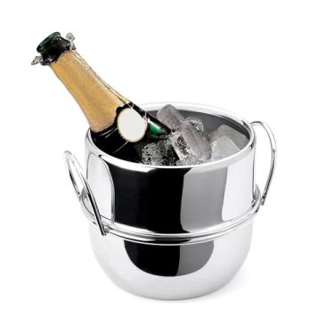 Imagem de Balde Gelo 4L Inox Champanheira Grande Alça Garrafa Cerveja