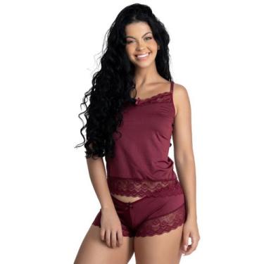 Imagem de Pijama Malha Fria Feminino Baby Doll para Dormir Leve & Fresquinho Sho