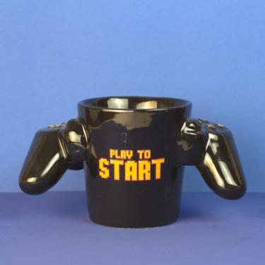Imagem de Caneca Joystick Play To Start Preto | A Caneca Gamer Que Todo Nerd Vai Amar