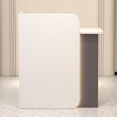 Imagem de Recepção Com Luzes Led, Balcão De Varejo, Balcão De Recepção, Mesa De Balcão Com Gavetas, Recepção Moderna Com Gavetas Com Fechadura, Frente Mo, Color2, NO LIGHTS_80X45X95CM