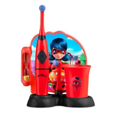 Imagem de Escova Elétrica Rotacional Funny Brush Lady Bug Miraculous Multi Saúde - HC428