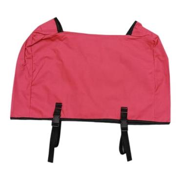 Imagem de simhoa Tampa de vagão dobrável protetor à prova de poeira com fivela de fivela de fivela de fivela de fivela da bolsa externa para carrinho de camping, Vermelho