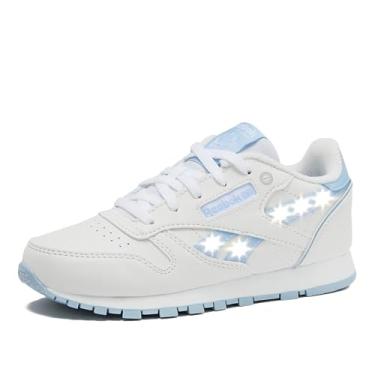 Imagem de Reebok Tênis feminino infantil Court Advance com elástico e alça superior, Baga fosco/calçado branco/amarelo descolorido, 2.5 Little Kid