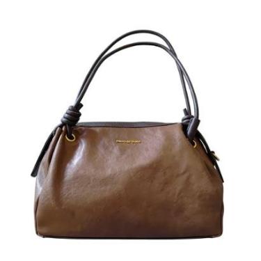 Imagem de Bolsa feminina média bicolor zíper duplo Pavão de Ouro-Feminino