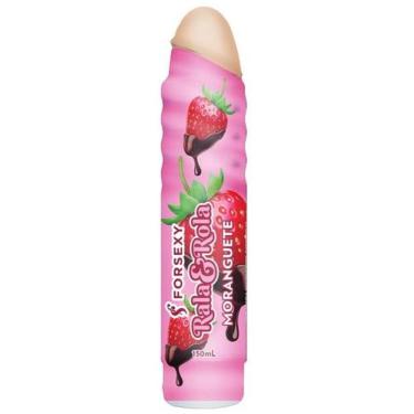 Imagem de Gel para Massagem Comestível Sabor Moranguete Rala e Rola - 150ml - FO