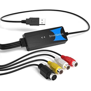 Imagem de DriverGenius EraCapture-II Adaptador de captura de vídeo USB (composto/S-Video) – conversor analógico para digital VHS/DVD – Compatível com OBS no Windows 11 e macOS 15