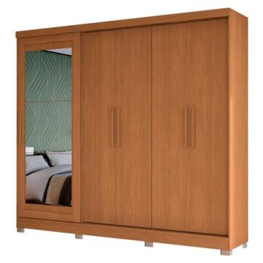 Imagem de Guarda-Roupa Casal 5 Portas 4 Gavetas Espelho Ametista Kappesberg Roup