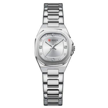 Imagem de relógio feminino quartzo ponteiros strass design elegante  à prova d água