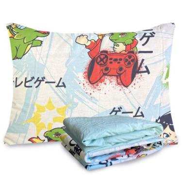 Imagem de Jogo de Cama Infantil 100% Algodao Solteiro 3 Peças Estampado Anime Ge