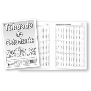 Imagem de Tabuada do Estudante 10 Folhas - Tamoio