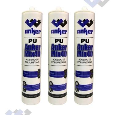 Imagem de Kit 3 Adesivo Selante Veda Cola Pu Calha E Rufo - Anker do Brasil, Pre