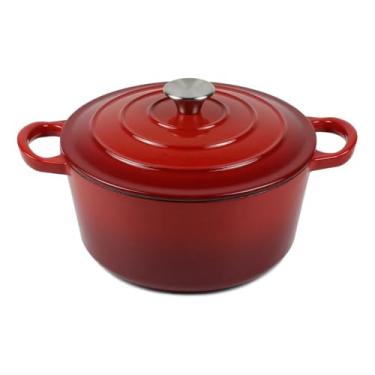 Imagem de Caçarola Antiaderente com Revestimento Nanocerâmico 24cm – 4,5L | Compatível com Indução e Forno | Alumínio e Cerâmica(Vermelho)