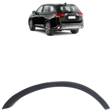 Imagem de Aplique Parachoque Traseiro Outlander 2016 2017 2018 2019 Preto - Auto