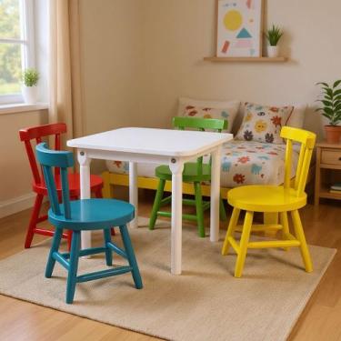 Imagem de Conjunto Infantil com 4 Cadeiras Miami JM Móveis