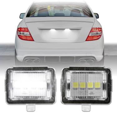 Imagem de Luz de placa de licença USR 08-11 W204 – Par de lâmpadas de placas traseiras (esquerda + direita) - Compatível com Mercedes Benz Classe C 2008-2011 todos os modelos/acabamentos + W216 / W212 / W221