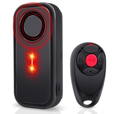 Imagem de USUPERINK Sistema de alarme de carro, alarme de carro falso de 113 dB, alarmes de movimento para carros, alerta de segurança de veículos, aviso de vibração automotiva, segurança interna, luz LED