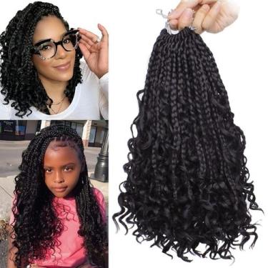 Imagem de Crochet Hair Beverlee Boho Box Braids de 10 polegadas, 8 pacotes