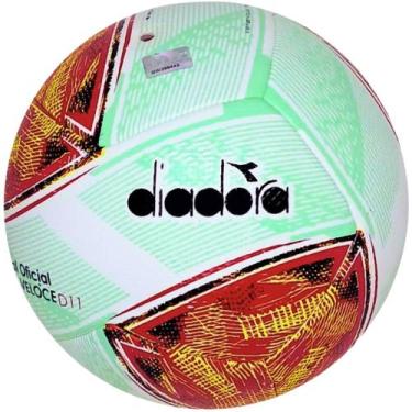 Imagem de Bola de Futsal Diadora Veloce D11, Turqueza, Amarelo, Vermelho