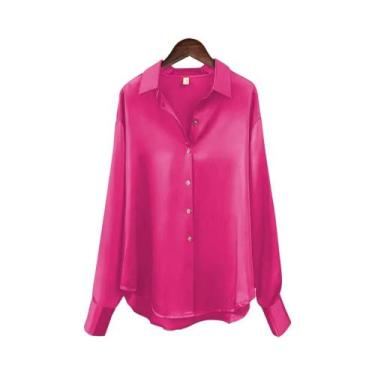 Imagem de Cardigan Feminino de Malha - Manga Comprida, Botões e Lapela - Estilo 