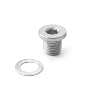 Imagem de BINB ROAD 1 conjunto de plugue de drenagem de óleo de motor de carro - alumínio 11137605018 compatível com BMW 228i 320i 328i 428i 528i X1 Z4 F22 F23 F30 F31 F33 F34 F36 F10