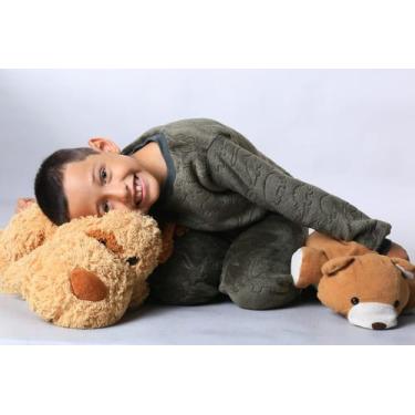 Imagem de Pijama Infantil Estampa Aleatória - Fleece Dunabella - dunabella cloth