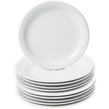 Imagem de Jogo 12 Prato Sobremesa 18cm em Melamina Premium Restaurante - Best