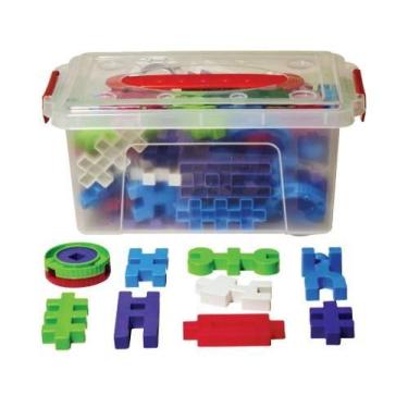 Imagem de Caixa de Peças de Montar Maleta Multi Ideias 100 Peças - Sonho de Cria