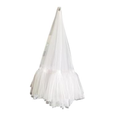 Imagem de Baoblaze Decoração de cenário de tule para casamento, decoração de palco dos sonhos, tecido faça você mesmo, cortinas elegantes e exclusivas para palco de