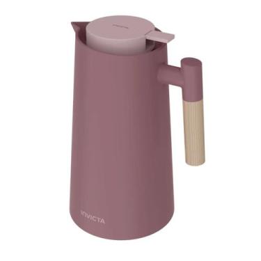 Imagem de Garrafa Térmica Cori com Gatilho 1L Rosa Vintage - Invicta