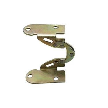 Imagem de Dobradiça dobrável oculta de ferro de 180 graus para mesa de jantar, mesa de jantar, suporte de cama, mecanismo, combinação de acessórios de móveis (18 mm, 2 peças)