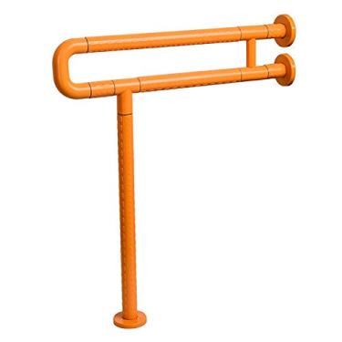 Imagem de Barras de apoio de banheiro corrimão de banheiro barra de suporte de segurança em forma de U assistência de aço inoxidável alça antiderrapante para idosos e deficientes, amarelo