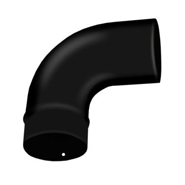 Imagem de Curva Chamine Esmaltada Preto 110 Mm