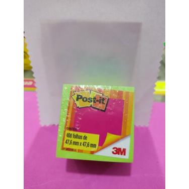 Imagem de Post-it 3M, (verde escuro, verde claro e verde água)